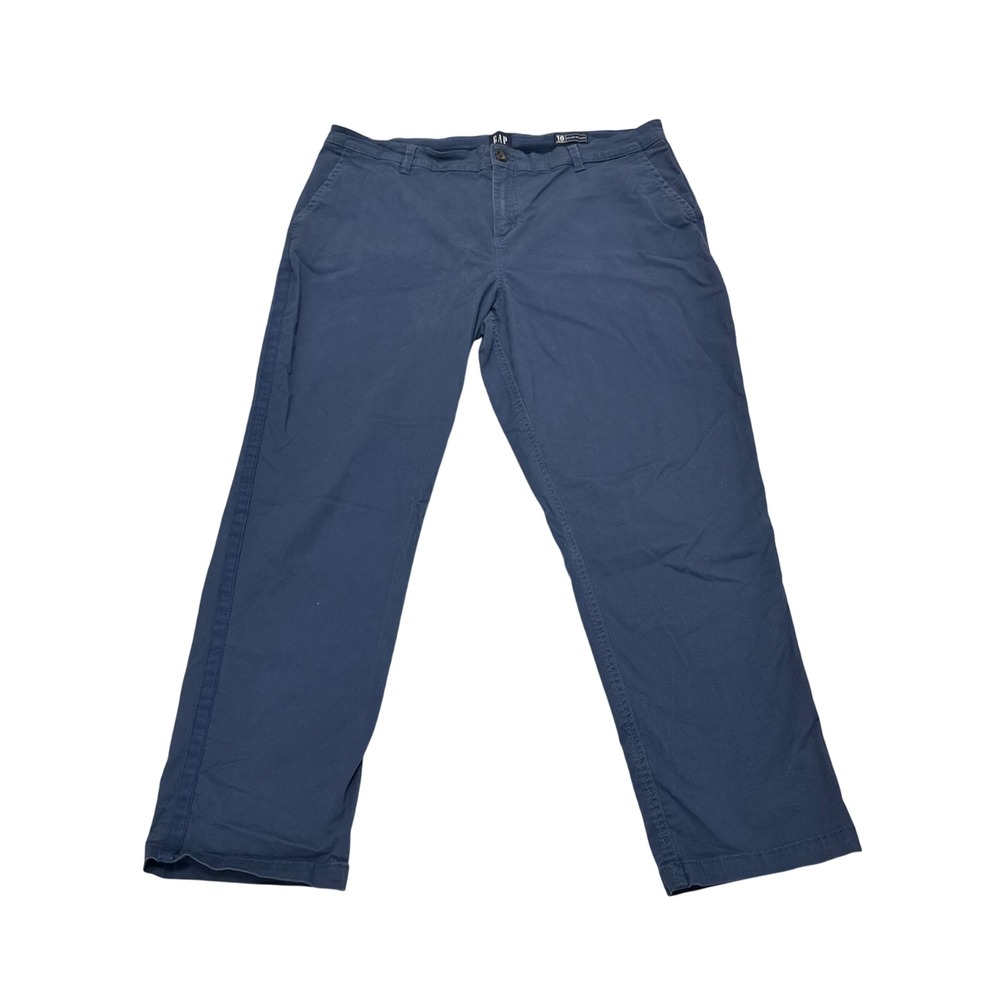 GAP Relaxed Girlfriend Chinos Navy Blue Size 16 Straight Leg‎ Pants